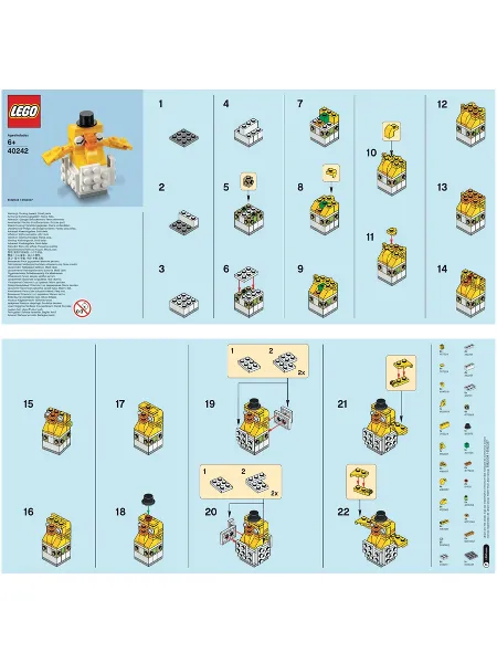 Monthly Mini Model Build Set - 2017 04 April, Chick polybag