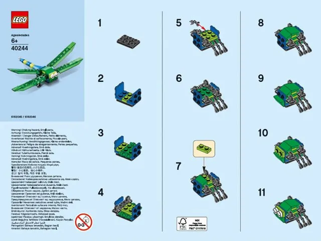 Monthly Mini Model Build Set - 2017 06 June, Dragonfly polybag