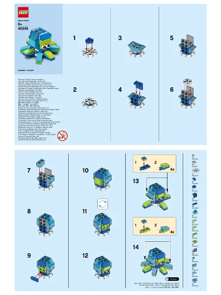 Monthly Mini Model Build Set - 2017 07 July, Octopus polybag