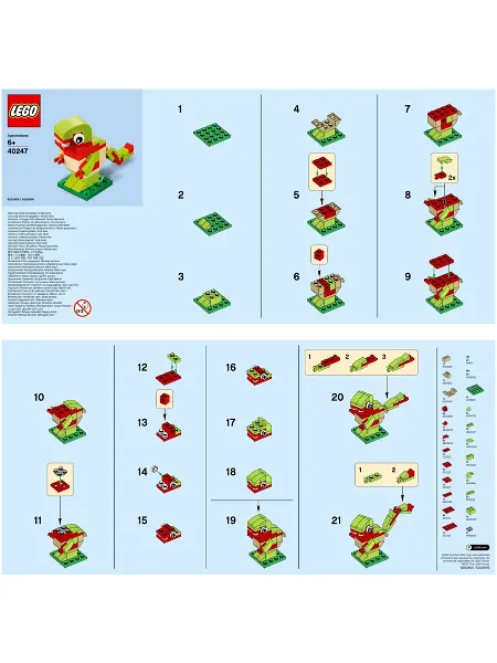 Monthly Mini Model Build Set - 2017 09 September, Dinosaur polybag
