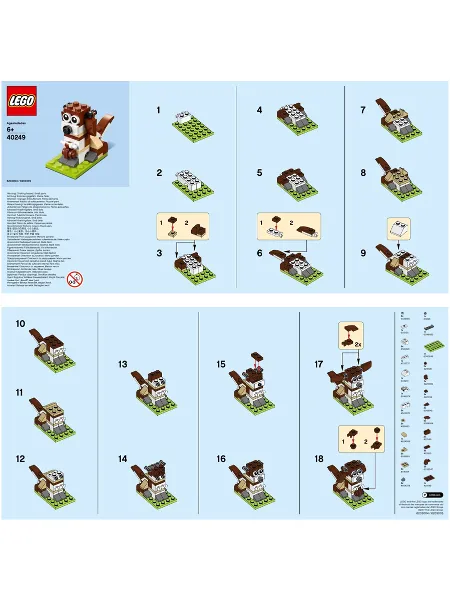 Monthly Mini Model Build Set - 2017 11 November, St. Bernard Dog polybag