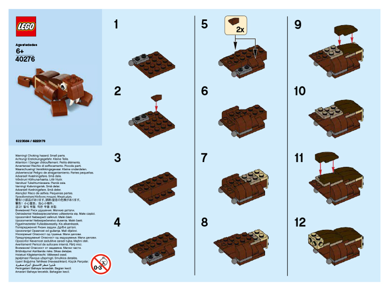 Monthly Mini Model Build Set - 2018 01 January, Walrus polybag