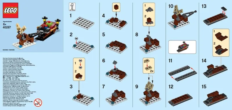 Monthly Mini Model Build Set - 2018 12 December, Sleigh polybag
