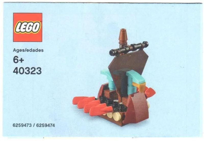 Monthly Mini Model Build Set - 2019 03 March, Viking Ship polybag