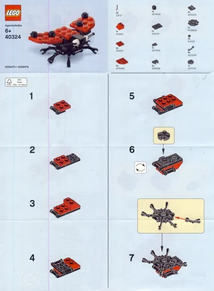 Monthly Mini Model Build Set - 2019 04 April, Ladybird polybag