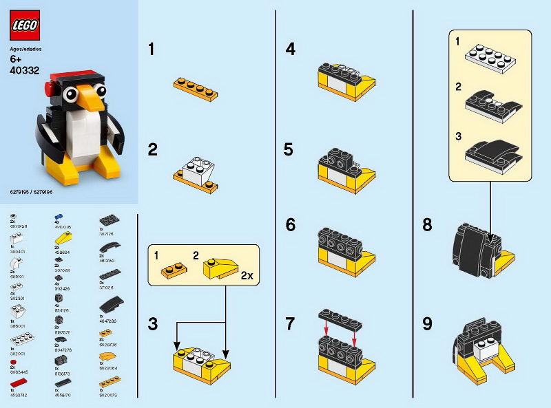 Monthly Mini Model Build Set - 2019 12 December, Penguin polybag