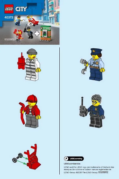 Police Minifigure Accessory Set blister pack