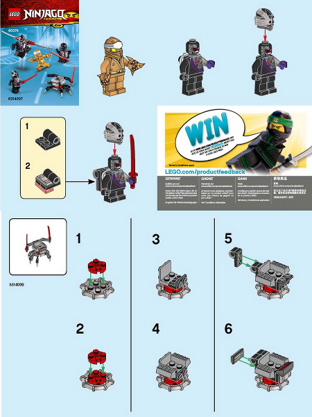 Golden Zane Accessory Set blister pack