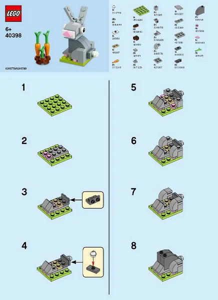 Monthly Mini Model Build Set - 2020 04 April, Easter Bunny polybag
