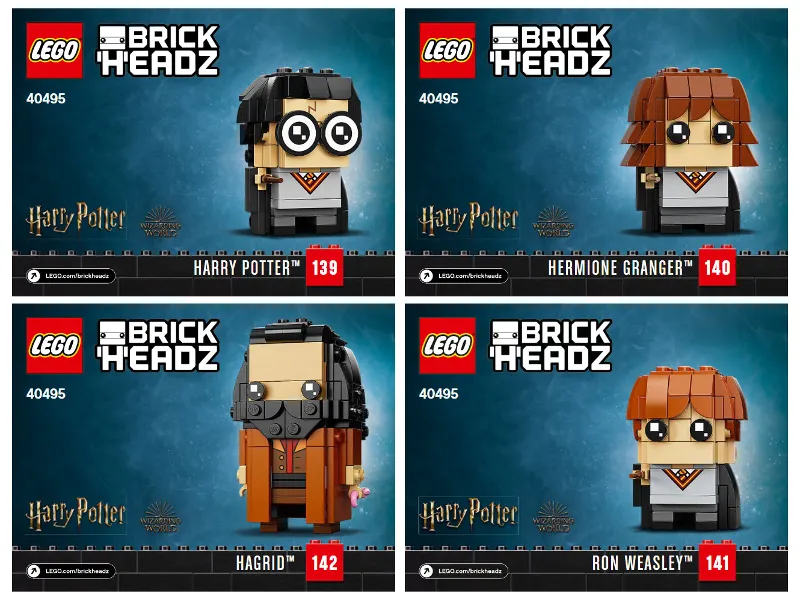 Harry, Hermione, Ron & Hagrid