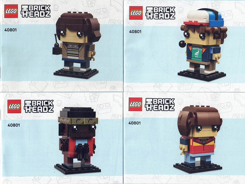 Mike, Dustin, Lucas and Will Figures