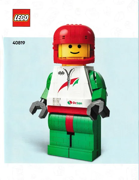 Up-Scaled Racing Driver Minifigure