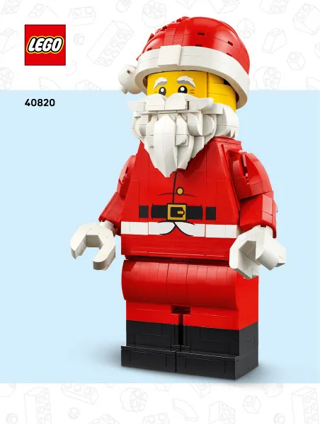 Up-Scaled Santa Minifigure