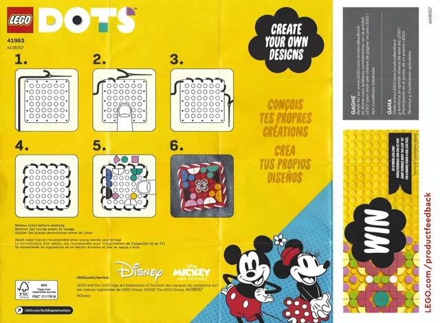 Stitch-on Patch {Mickey Mouse & Minnie Mouse}