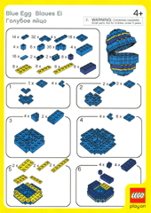 LEGO Stores Easter Opening Egg for 2004 - Blue