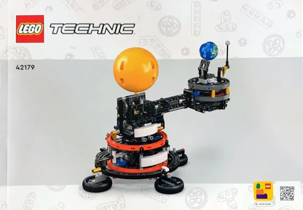 Planet Earth and Moon in Orbit