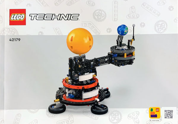 Planet Earth and Moon in Orbit