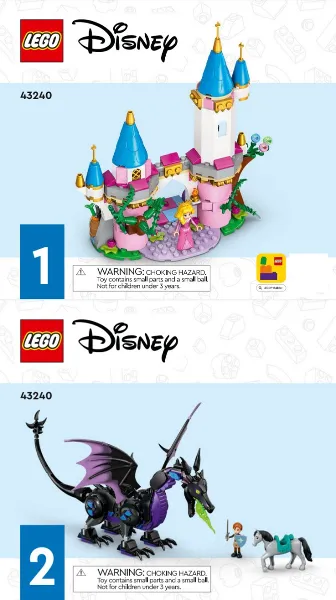 Maleficent's Dragon Form and Aurora's Castle
