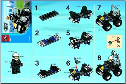 Police 4 x 4 polybag