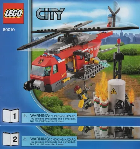 Fire Helicopter {Studs on Side Version}