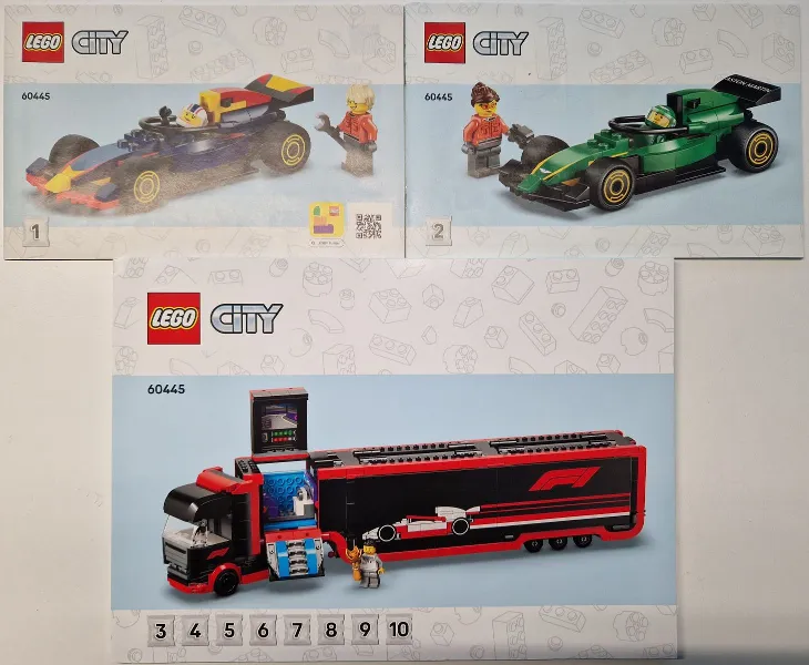 F1 Truck with RB20 & AMR24 F1 Cars