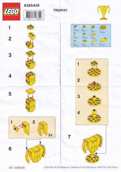 LEGO Brand Store Exclusive Build - Trophy