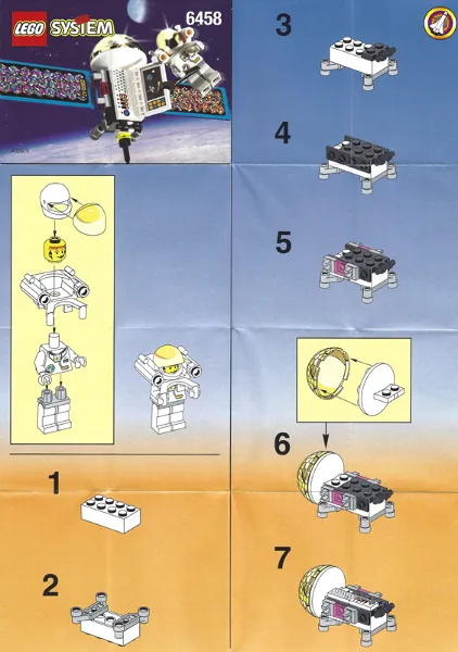 Satellite with Astronaut