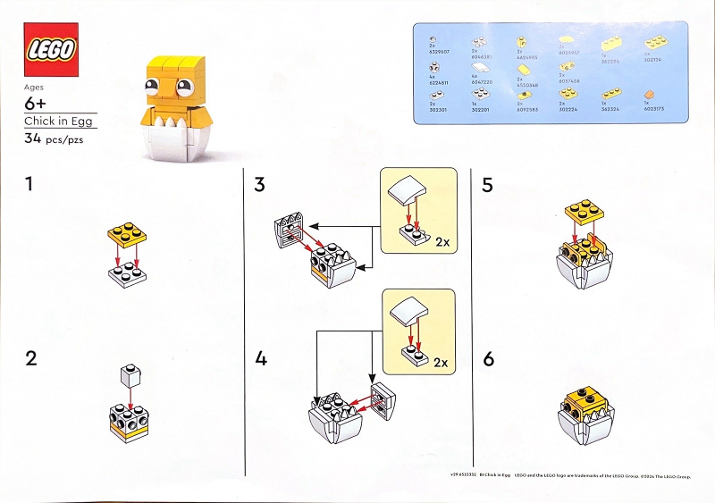 LEGO Brand Store Exclusive Build - Chick in Egg