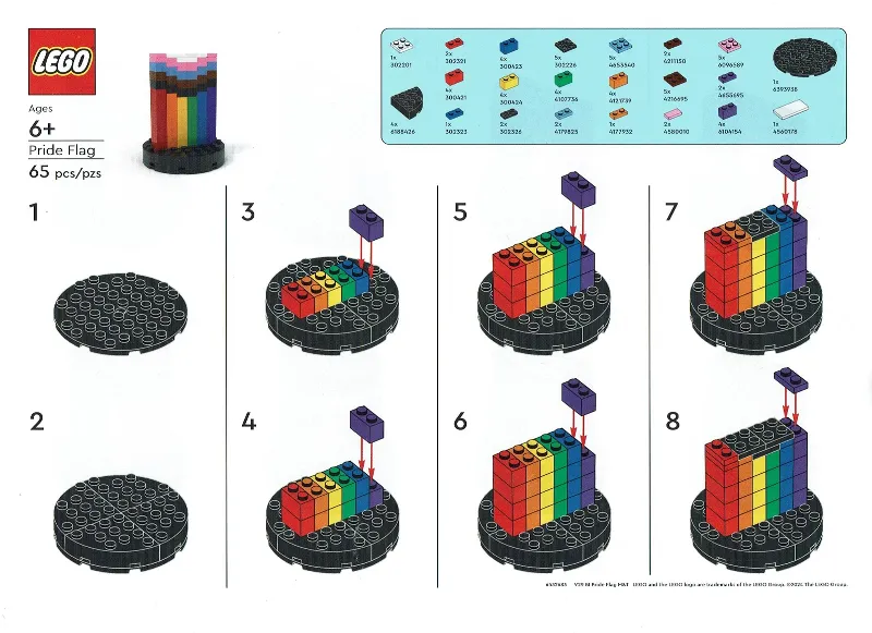 LEGO Brand Store Exclusive Build - Pride Flag
