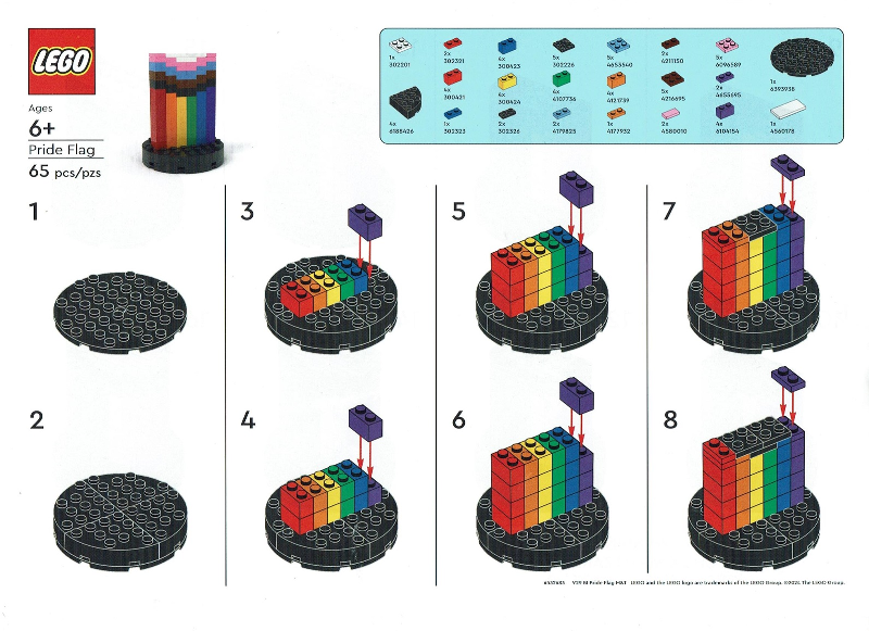 LEGO Brand Store Exclusive Build - Pride Flag