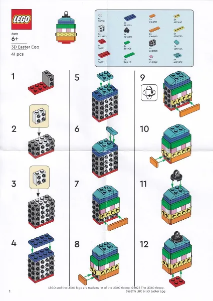 LEGO Brand Store Exclusive Build - 3D Easter Egg