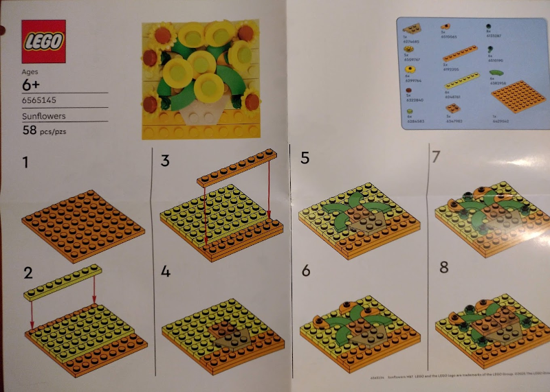 LEGO Brand Store Exclusive Build - Sunflowers