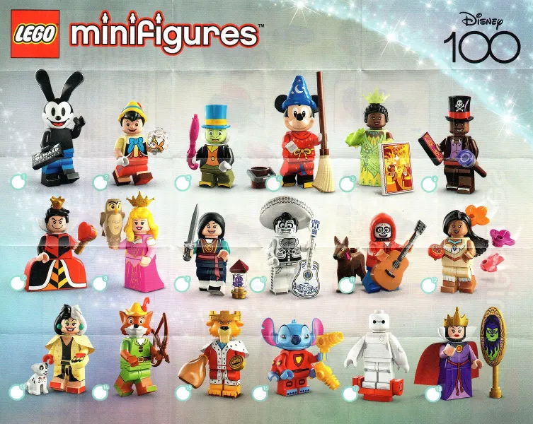 Minifigure, Disney 100 (Complete Random Set of 1 Minifigure)