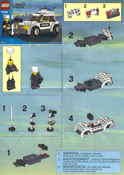 Police Car - Black/Green Sticker Version