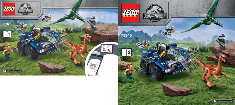 Gallimimus and Pteranodon Breakout