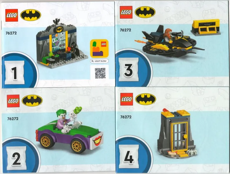 The Batcave with Batman, Batgirl and The Joker