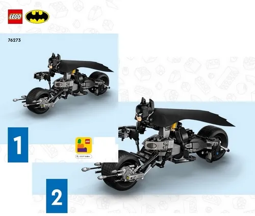 Batman Construction Figure and the Bat-Pod Bike