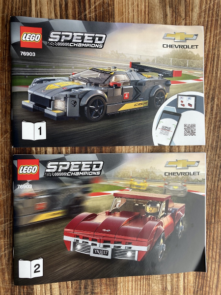 Chevrolet Corvette C8.R Race Car and 1968 Chevrolet Corvette