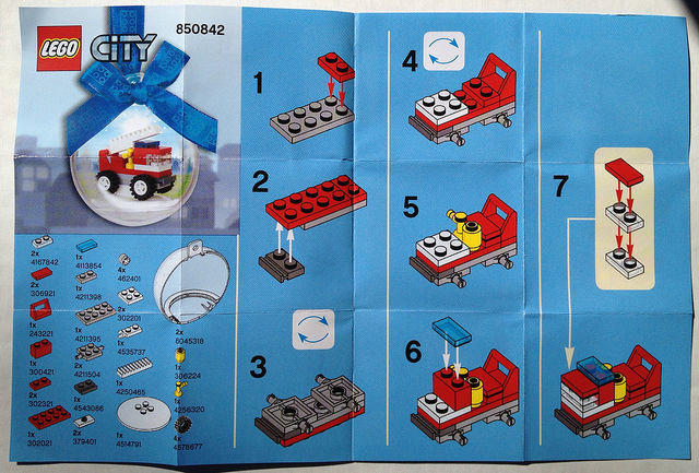 Fire Truck Holiday Bauble