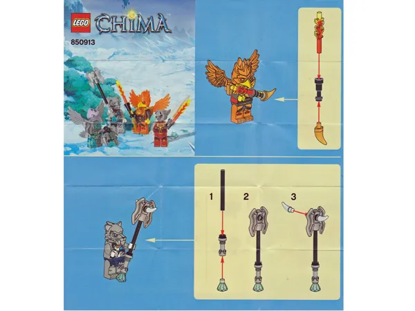 Fire and Ice Minifigure Accessory Set blister pack