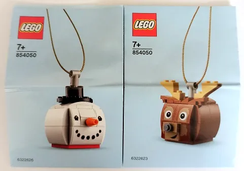 Snowman and Reindeer Ornament