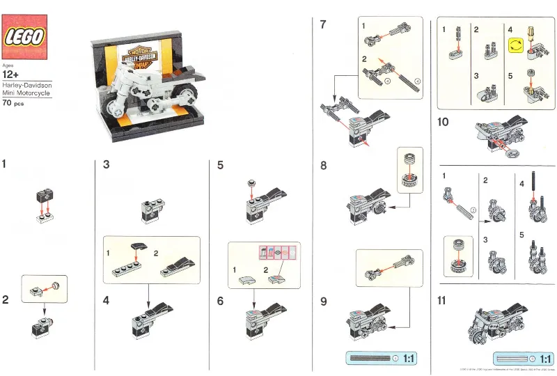 LEGO Brand Store Exclusive Build - Harley-Davidson Mini Motorcycle
