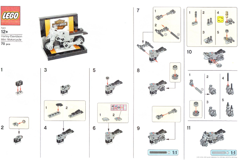 LEGO Brand Store Exclusive Build - Harley-Davidson Mini Motorcycle