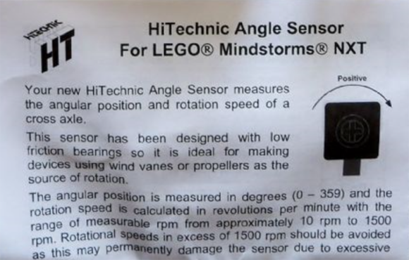 Angle Sensor for Mindstorms NXT