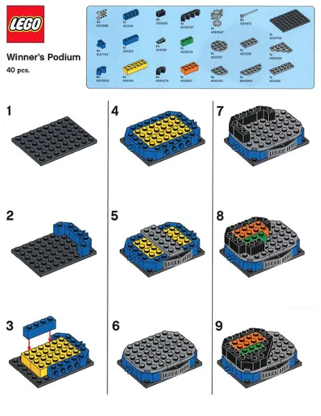 Toys "R" Us Exclusive Build - Winner's Podium