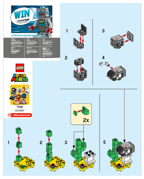 Bullet Bill, Super Mario, Series 1 (Complete Set)