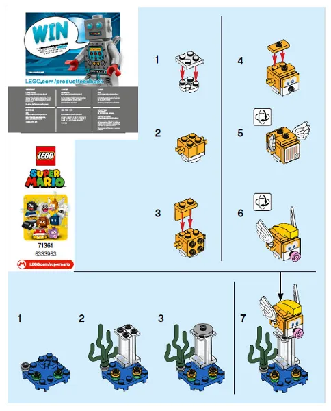 Eep Cheep, Super Mario, Series 1 (Complete Set)