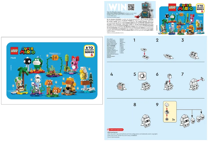 Blooper, Super Mario, Series 6 (Complete Set)