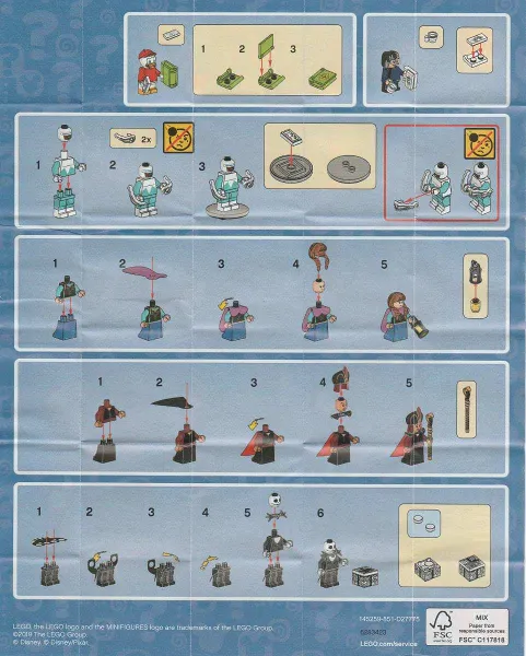 Dewey Duck, Disney, Series 2 (Complete Set with Stand and Accessories)