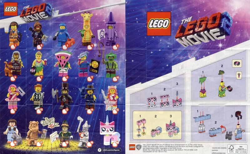 Crayon Girl, The LEGO Movie 2 (Complete Set with Stand and Accessories)